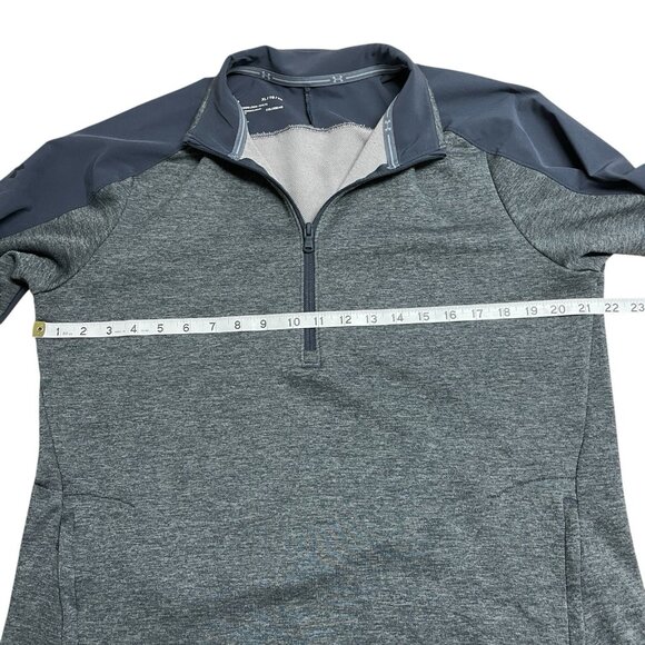UNDER ARMOUR HALF ZIP COLDGEAR LOOSE FIT PULLOVER MENS XL PERFORMANCE GRAY - Picture 6 of 8